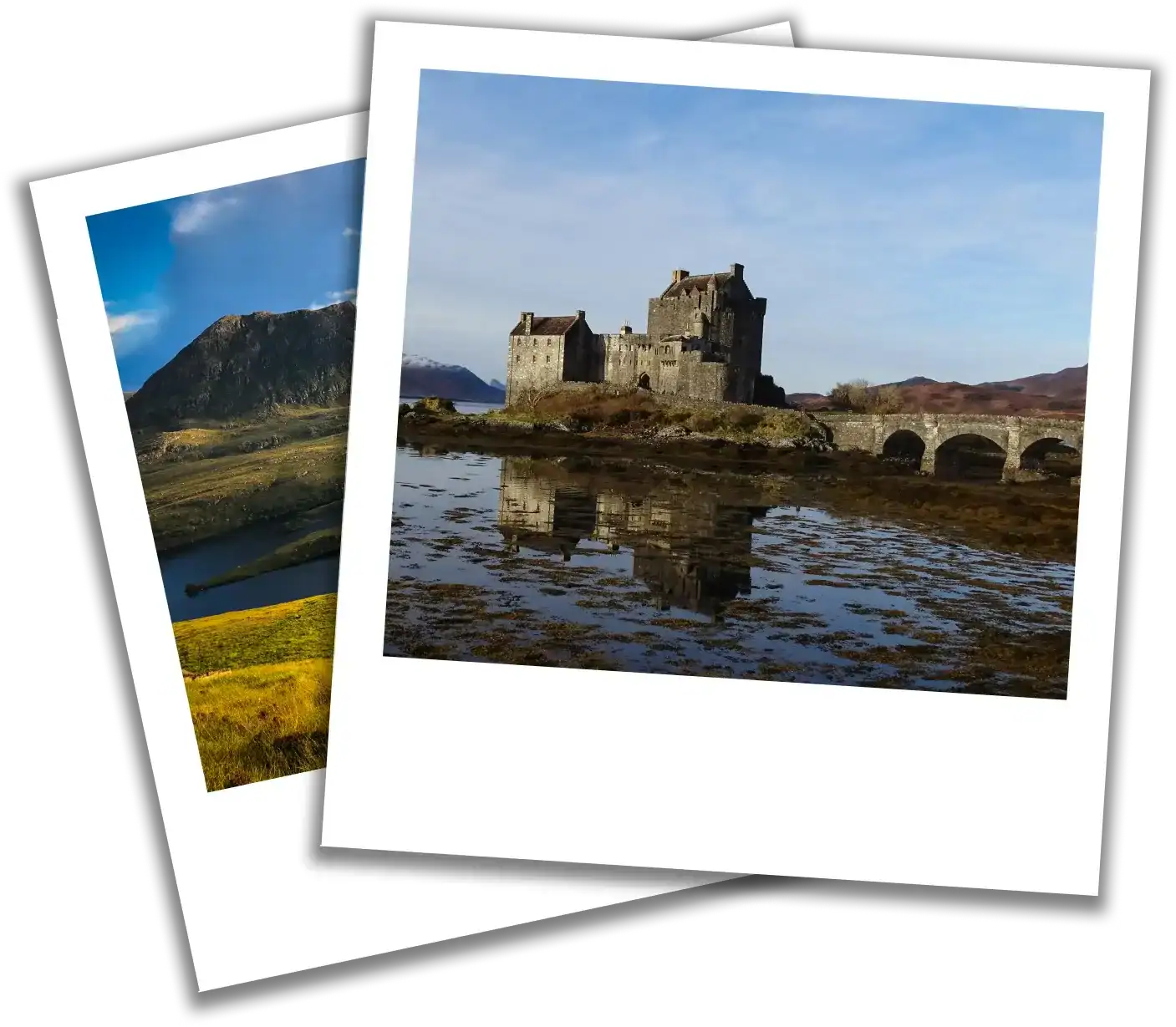 Mountains and the outdoors adventure polaroids